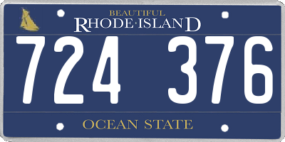 RI license plate 724376