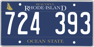 RI license plate 724393