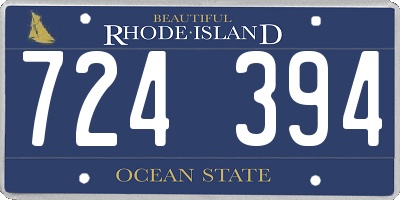 RI license plate 724394