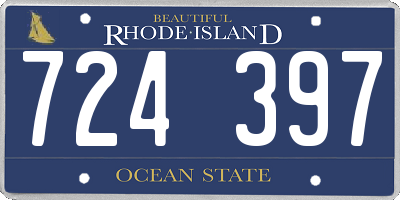 RI license plate 724397