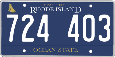RI license plate 724403