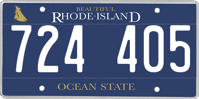 RI license plate 724405