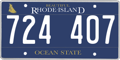 RI license plate 724407