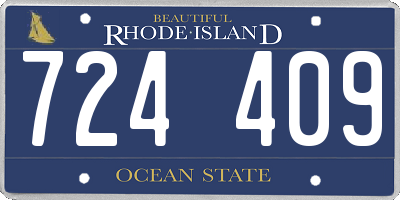 RI license plate 724409