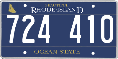 RI license plate 724410