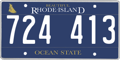 RI license plate 724413