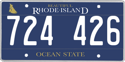 RI license plate 724426
