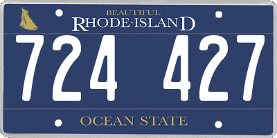 RI license plate 724427