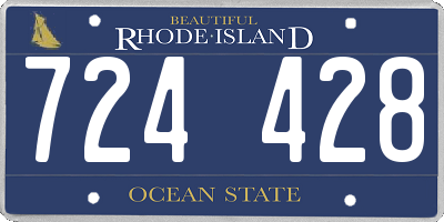 RI license plate 724428
