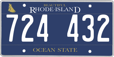 RI license plate 724432
