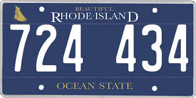 RI license plate 724434