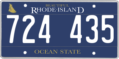 RI license plate 724435