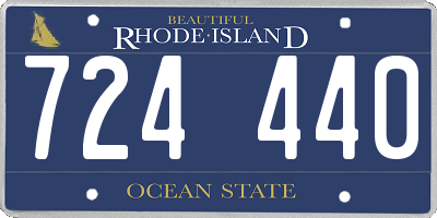 RI license plate 724440
