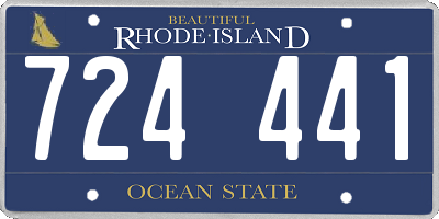 RI license plate 724441