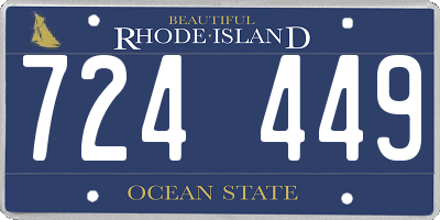 RI license plate 724449