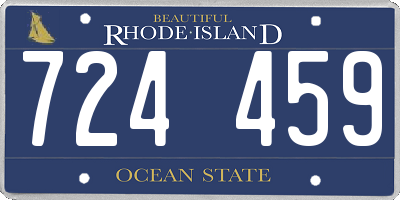 RI license plate 724459