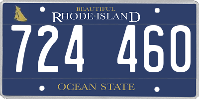 RI license plate 724460