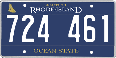 RI license plate 724461