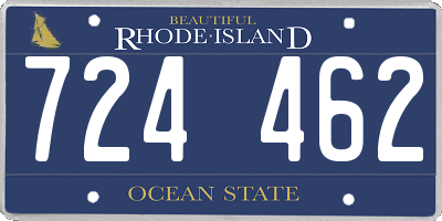 RI license plate 724462