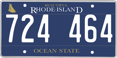 RI license plate 724464
