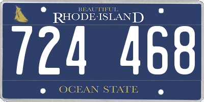 RI license plate 724468