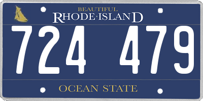 RI license plate 724479