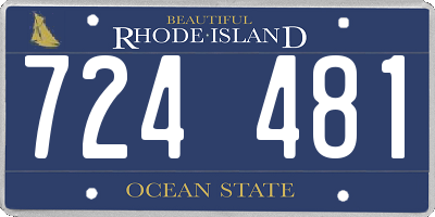 RI license plate 724481