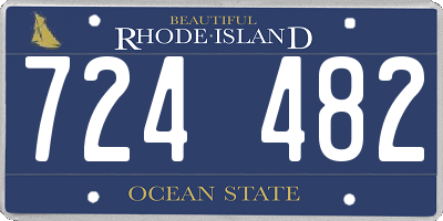 RI license plate 724482