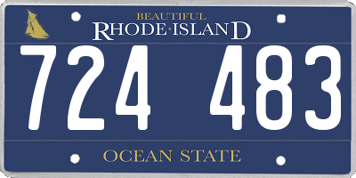 RI license plate 724483