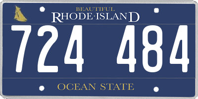 RI license plate 724484