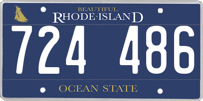 RI license plate 724486