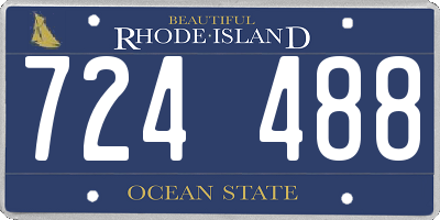 RI license plate 724488