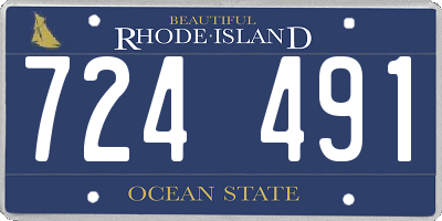 RI license plate 724491