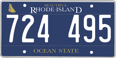 RI license plate 724495