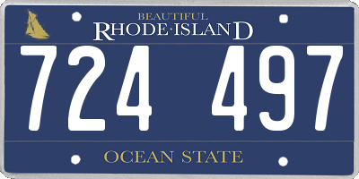 RI license plate 724497