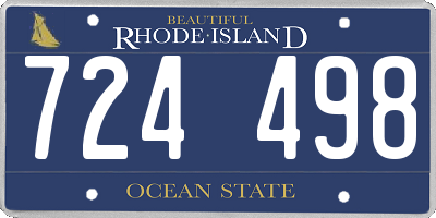 RI license plate 724498