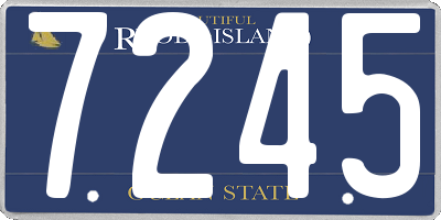 RI license plate 7245