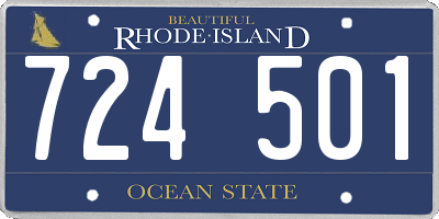 RI license plate 724501