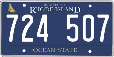 RI license plate 724507