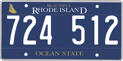 RI license plate 724512