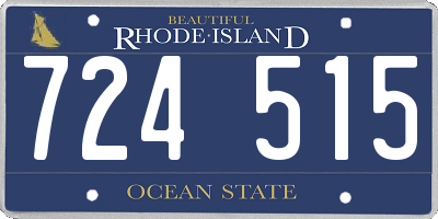RI license plate 724515