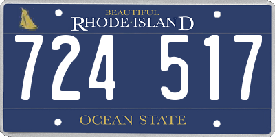 RI license plate 724517