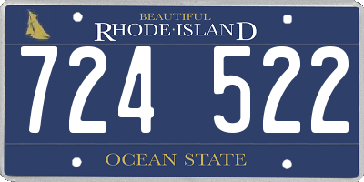 RI license plate 724522