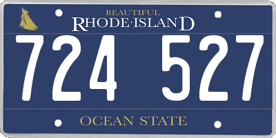RI license plate 724527