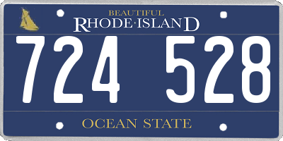 RI license plate 724528