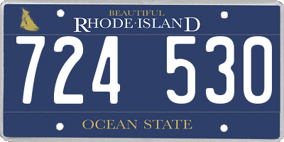 RI license plate 724530