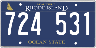 RI license plate 724531