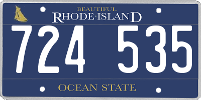 RI license plate 724535