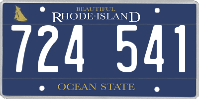 RI license plate 724541