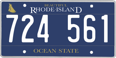RI license plate 724561